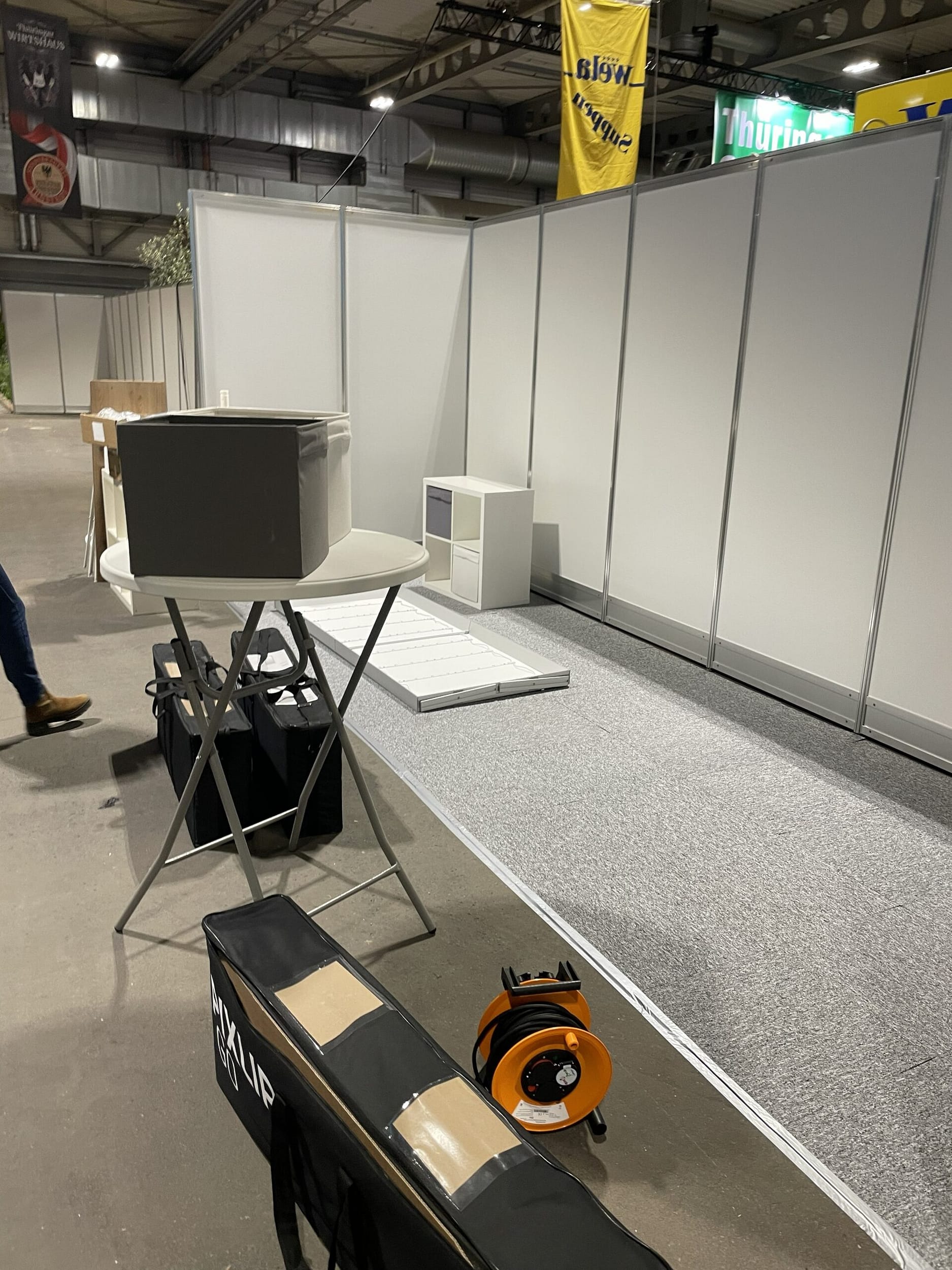 HYLA auf der Thüringen Ausstellung in Erfurt: 9 Tage Messe, die uns als Team auf ein neues Level gehoben haben 4 Aufbau des Standes bei der Thüringen Ausstellung in Erfurt